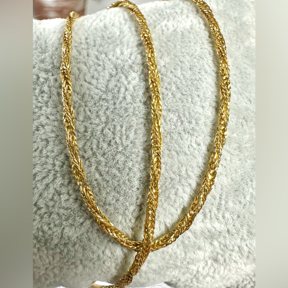 💛Vintage Napier Gold Tone Sparkly Twist Chain - Picture 7 of 9